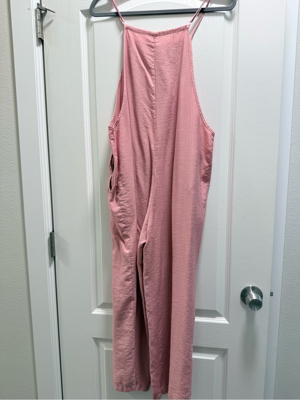 Pink Sleeveless Wide-Leg Jumpsuit - Picture 5 of 8